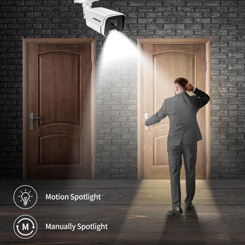 New 4K 8MP IP Camera Audio Outdoor