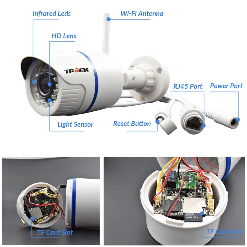 4MP 1080P IP Camera Outdoor WiFi Home Security Camera