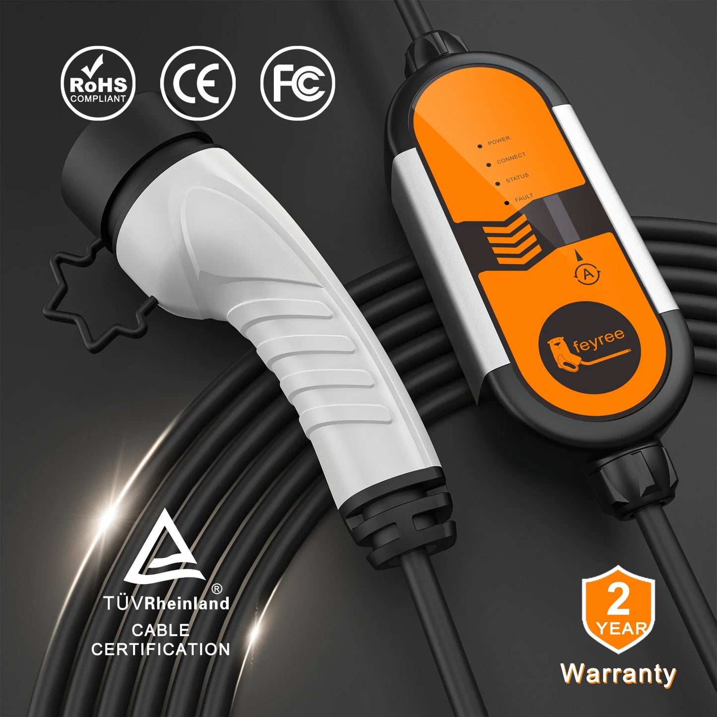 Portable EV Charger Type2 IEC62196-2 16A EVSE Charging Cable