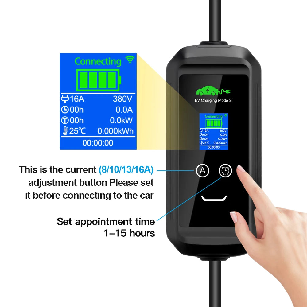 11KW Type 2 Portable EV Charger