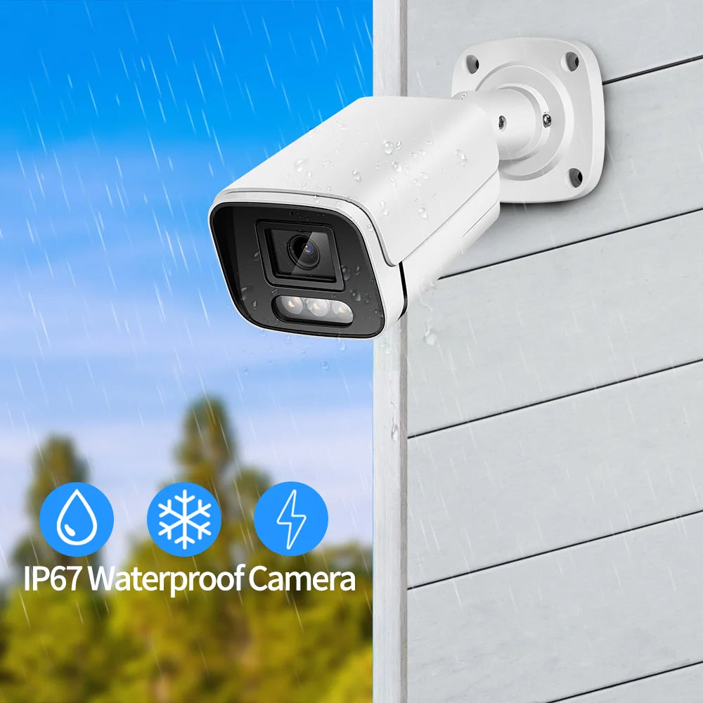 New 4K 8MP IP Camera Audio Outdoor
