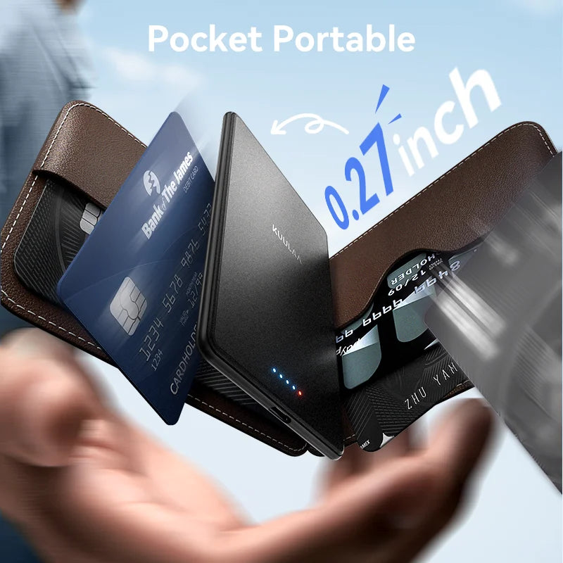 Thin Wireless Power Bank Magnetic 5000mAh