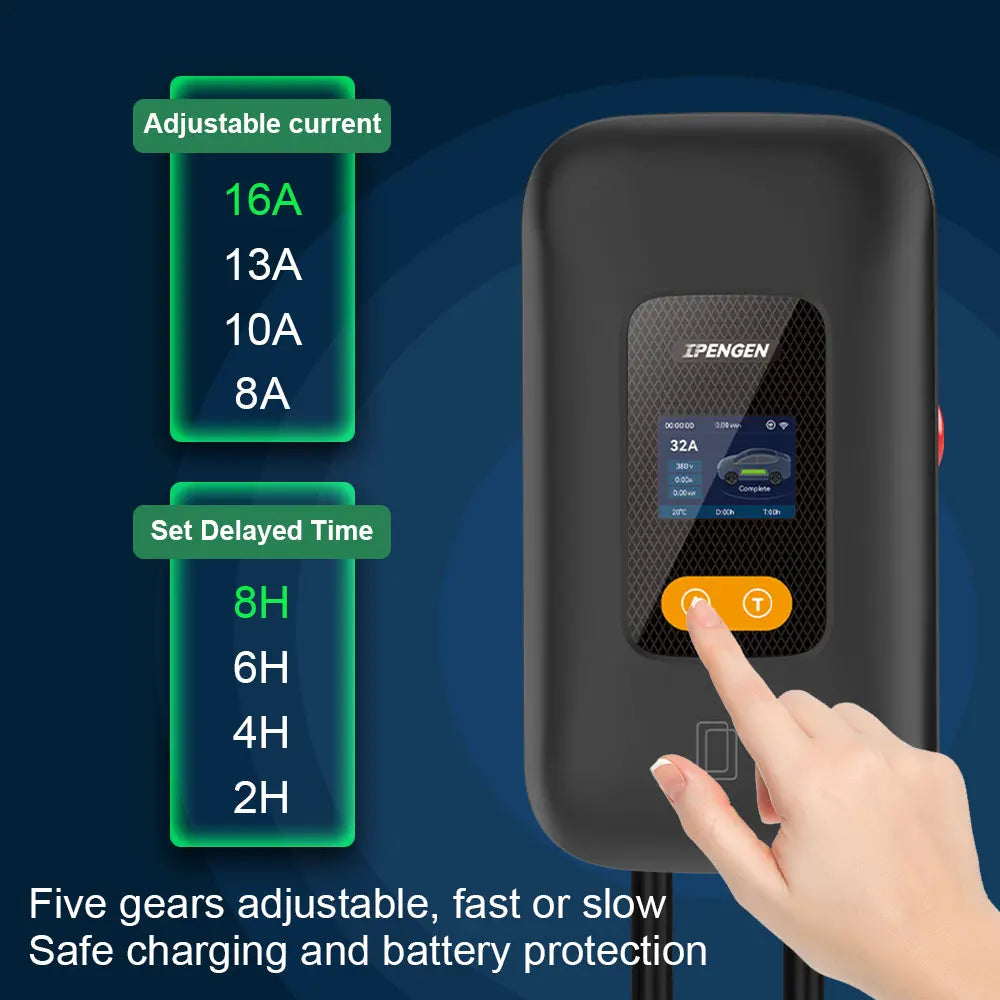 11KW EV Charger Station Type2 16A 3Phase Electric Car Charger