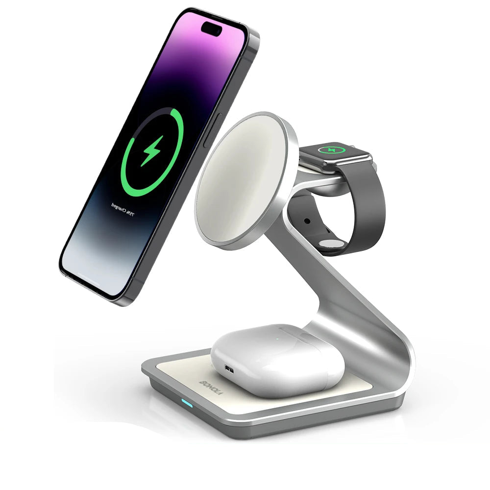 Magnetic 3 in 1 Wireless Charger