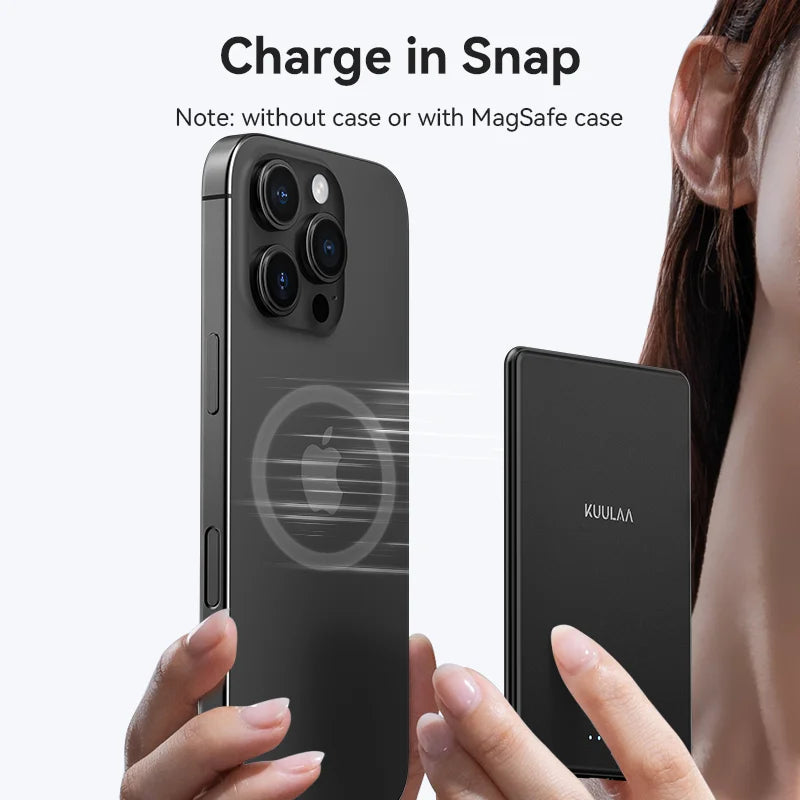 Thin Wireless Power Bank Magnetic 5000mAh