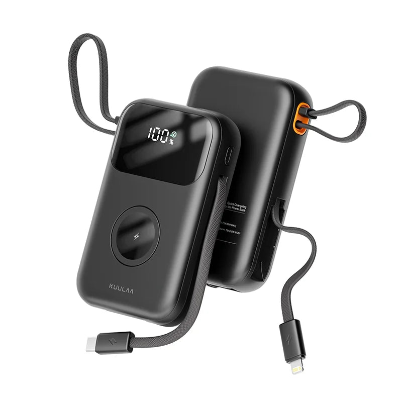 10000mAh Power Bank with Cable