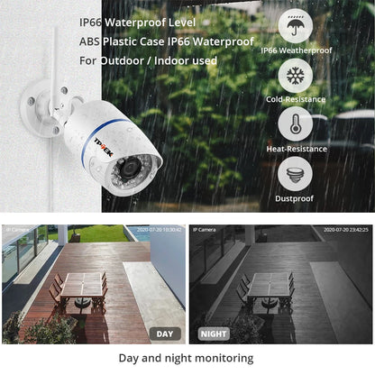 4MP 1080P IP Camera Outdoor WiFi Home Security Camera