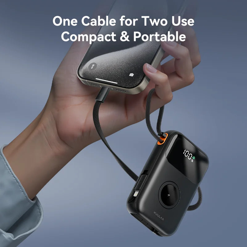 ‌10000mAh Power Bank with Cable