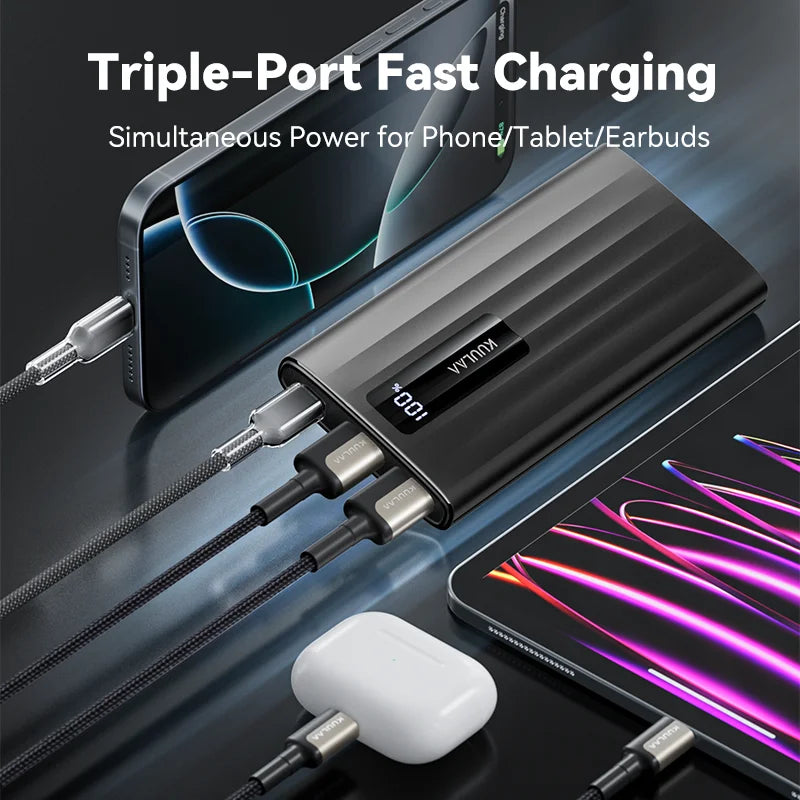 Power Bank 10000mAh 22.5W PD Fast Charging Portable Charger