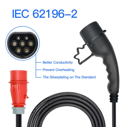 Portable 11KW 16A EV Portable Charger