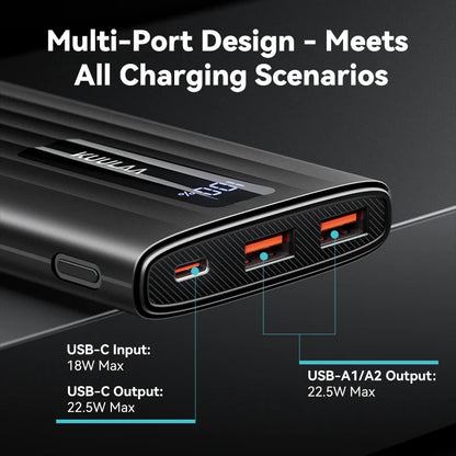 Power Bank 10000mAh 22.5W PD Fast Charging Portable Charger