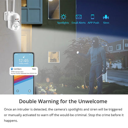 4MP PTZ WIFI IP Camera