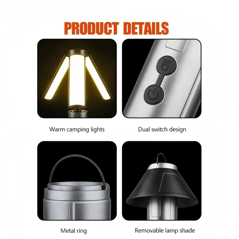 Multi-functional Camping Light 2 in 1 Rechargeable