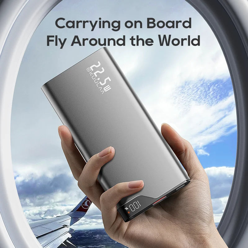 2PCS Power Bank 22.5W 10000mAh Portable Charger PowerBank