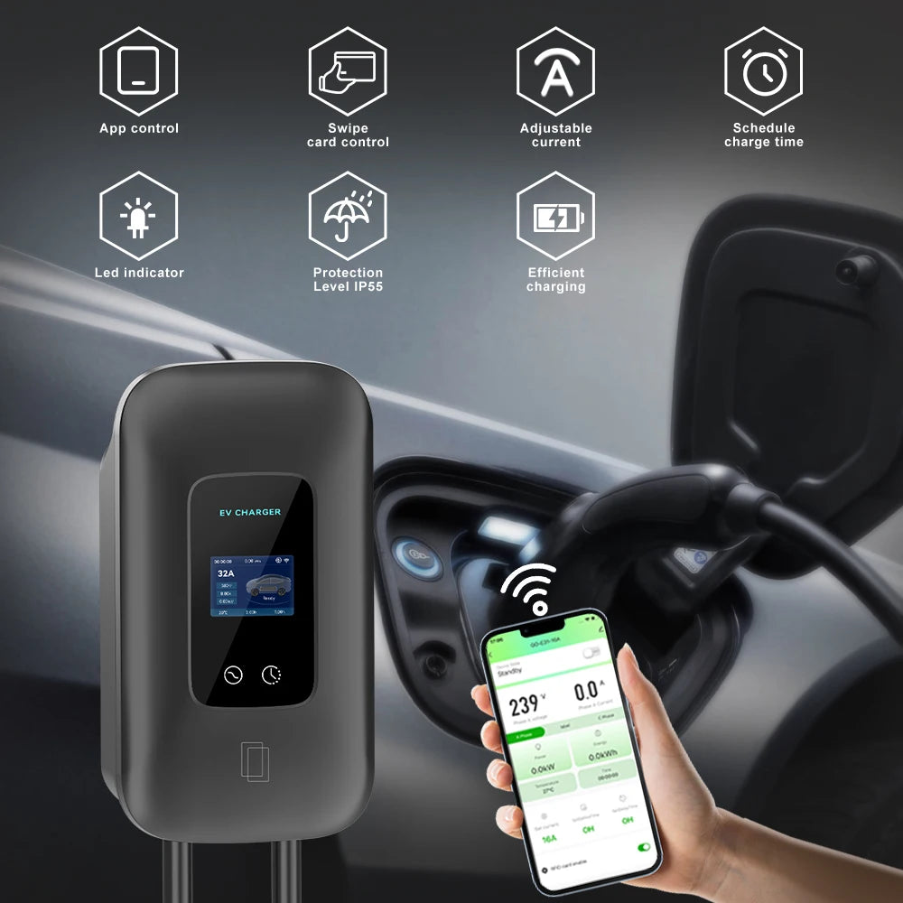 EV Charger Station 16/32A Electric Vehicle Car Charger