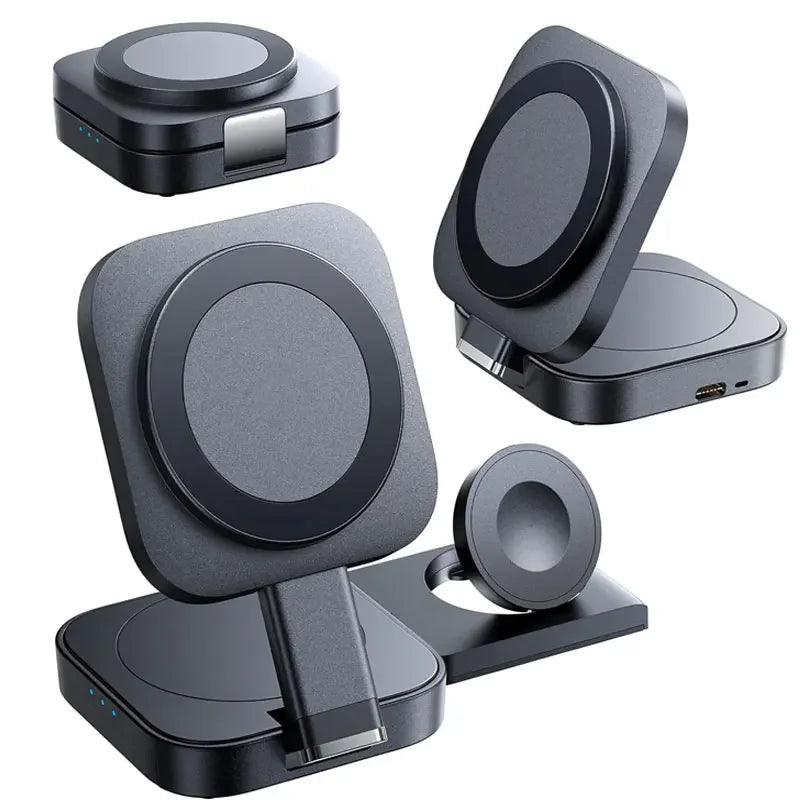 Foldable 3 in 1 Magnetic Wireless Charging