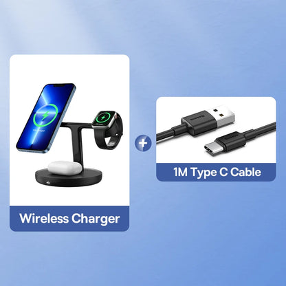 3 in 1 20W Magnetic Wireless Charger Stand